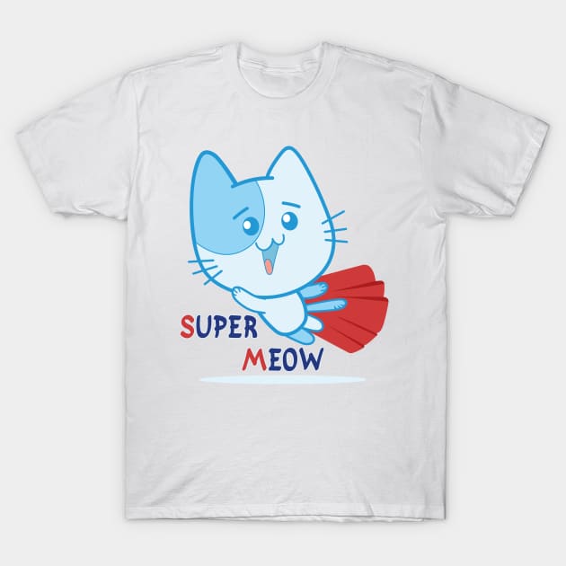 Superhero Super Meow T-Shirt by FunawayHit